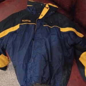 Columbia Blue and Yellow Ski Jacket